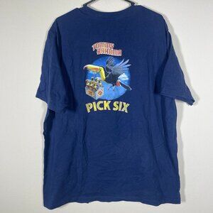 Tommy Bahama T-Shirt Navy Blue Toucan Graphic Pick Six Size XL!